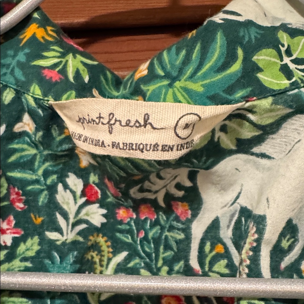 Printfresh Juniper Green Unicorn’s Garden Pajama … - image 2